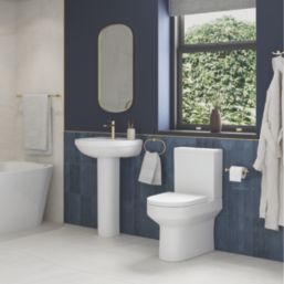 Essentials Brushed Brass Bathroom Accessories 4 Pack