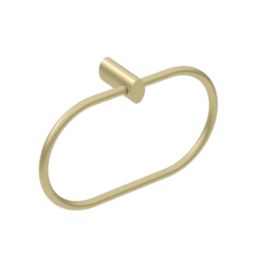 Essentials Brushed Brass Bathroom Accessories 4 Pack