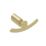 Essentials Brushed Brass Bathroom Accessories 4 Pack