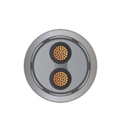 Time 2-Core CY Grey 0.75mm²  Screened Control Cable 100m Drum