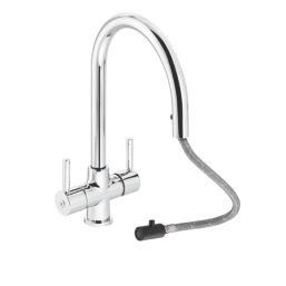 Abode Zest AT2164 Pull-Out Mono Mixer Kitchen Tap Chrome