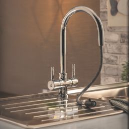 Abode Zest AT2164 Pull-Out Mono Mixer Kitchen Tap Chrome