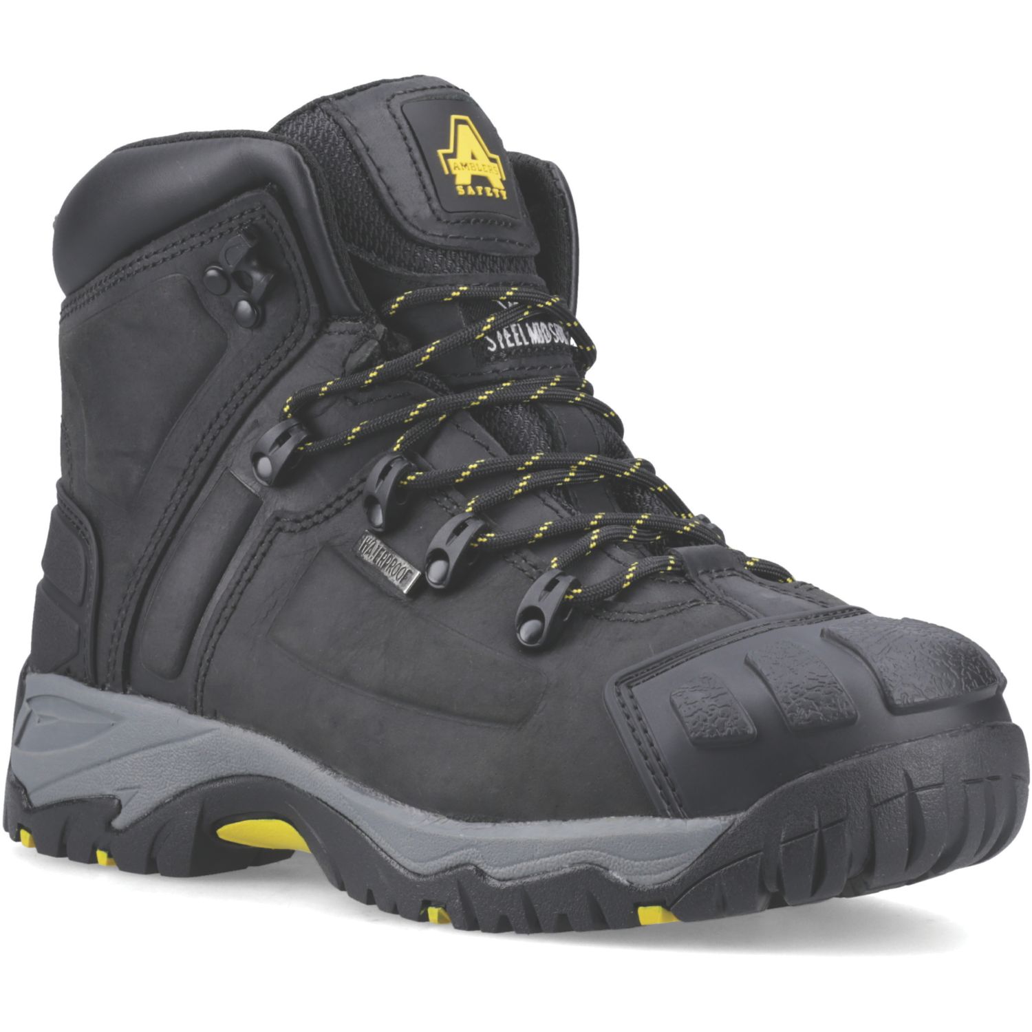 Amblers FS32 Size 16 Black Waterproof Steel Toe Cap Safety Boots (550XP)