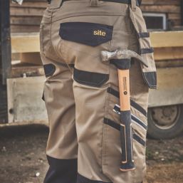 Site Kirksey Work Trousers Tan / Black 32" W 32" L