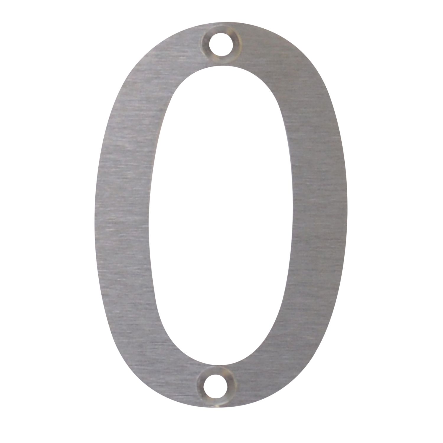 Fab & Fix Door Numeral 0 Satin Stainless Steel 78mm (5512P)