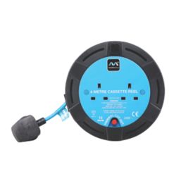 Masterplug SCT0410/2-XD 10A 2-Gang 4m  Cable Reel 240V