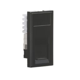 Knightsbridge  Modular RJ45 Ethernet Socket Black with Black Inserts
