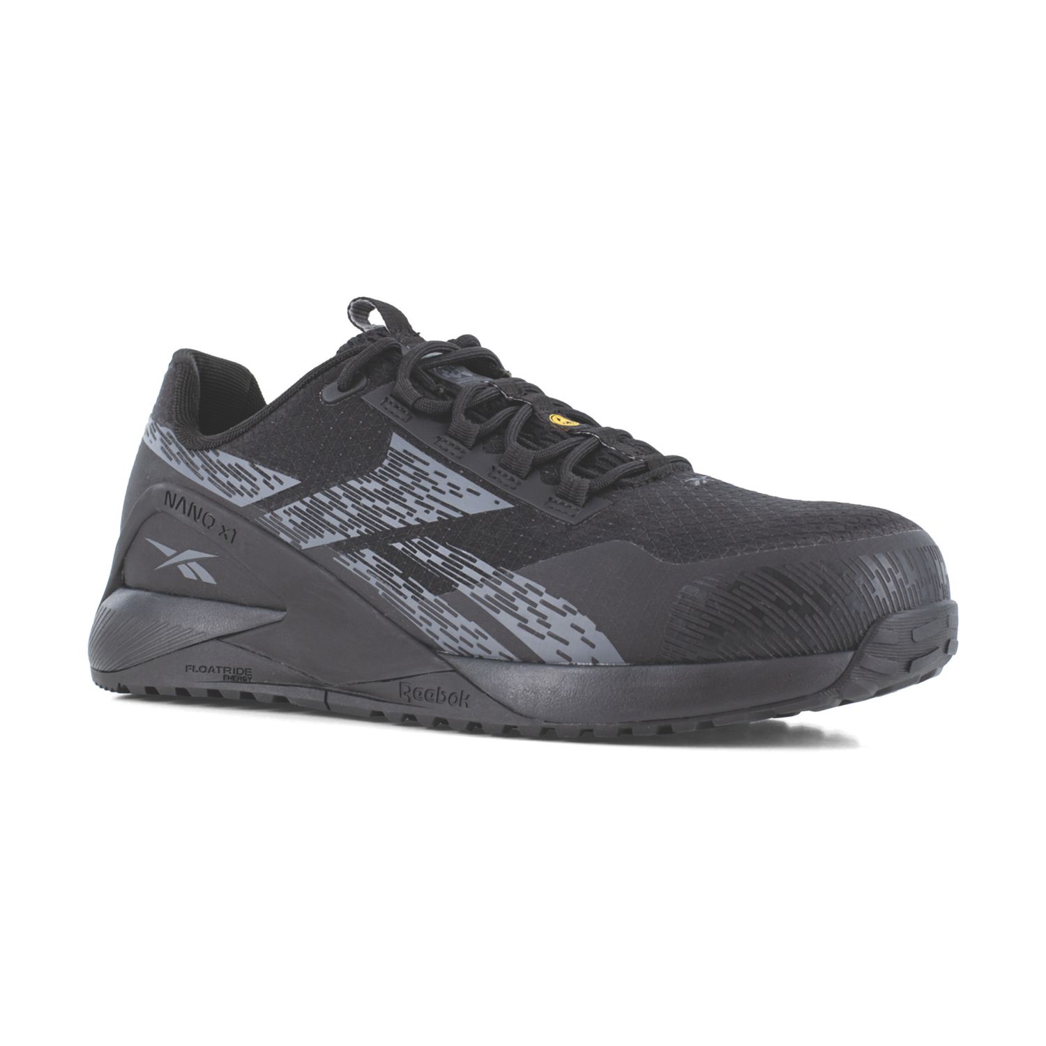 Reebok Nano X1 Adventure Size 11 Black Water-Resistant Safety Trainers (551CU)
