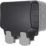 Refurb British General  IP66 13A 2-Gang SP Weatherproof Outdoor Switched Wi-Fi Extender Socket