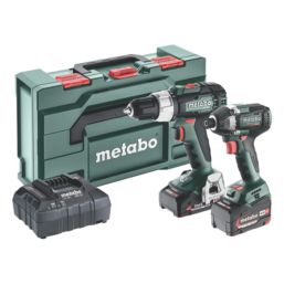 Metabo Combo Set 2.8.6 (685198000) 18V 2 x 2.0 / 4.0Ah Lithium CAS Brushless Cordless Combi Drill & Impact Driver Twin Pack
