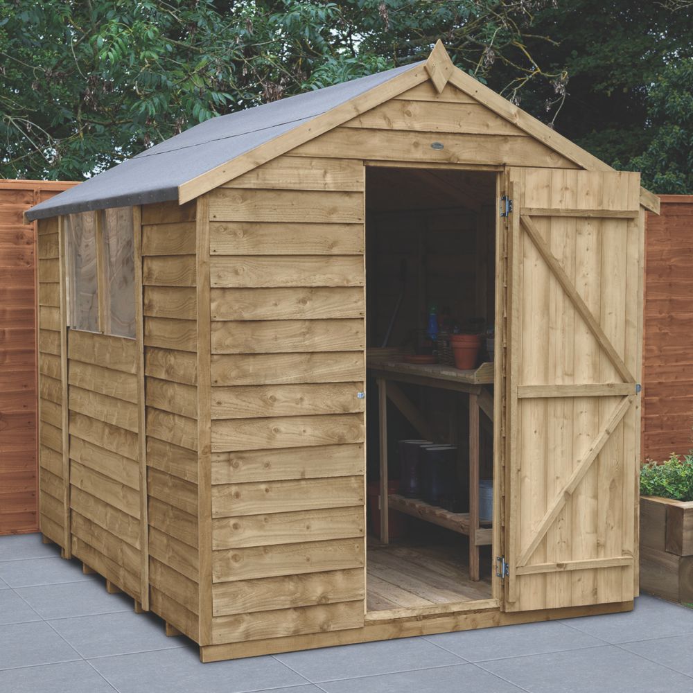 8x6 shed 8 x 6 shed garden buildings screwfix.com