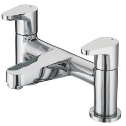 Refurb Bristan Quest Chrome 120mm Deck Mounted Lever 2 Tap Holes Bath Mixer Tap