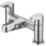 Refurb Bristan Quest Chrome 120mm Deck Mounted Lever 2 Tap Holes Bath Mixer Tap