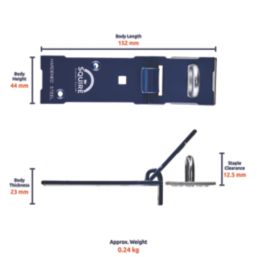 Squire NO.6H Hasp & Staple Blue 152mm
