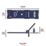 Squire NO.6H Hasp & Staple Blue 152mm