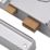 Smith & Locke  Rim Lock Satin Nickel 154mm x 107mm
