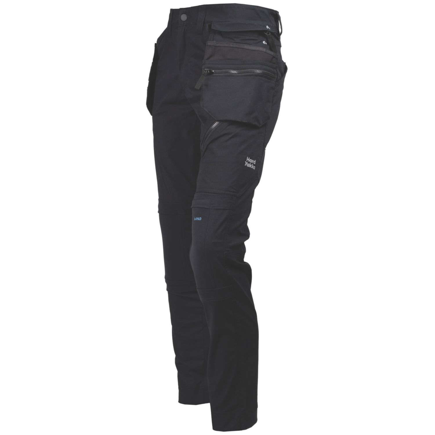 Hard Yakka Xtreme 2.0 Work Trousers Black 40" W 32" L (551RV)