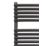 Towelrads 1500mm x 500mm 2539BTU Black Flat Designer Towel Radiator