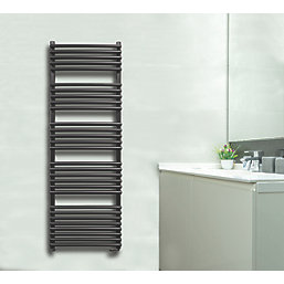 Towelrads Iridio Designer Towel Radiator 1500mm x 500mm Black 2539BTU