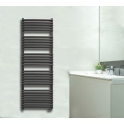 Towelrads 1500mm x 500mm 2539BTU Black Flat Designer Towel Radiator