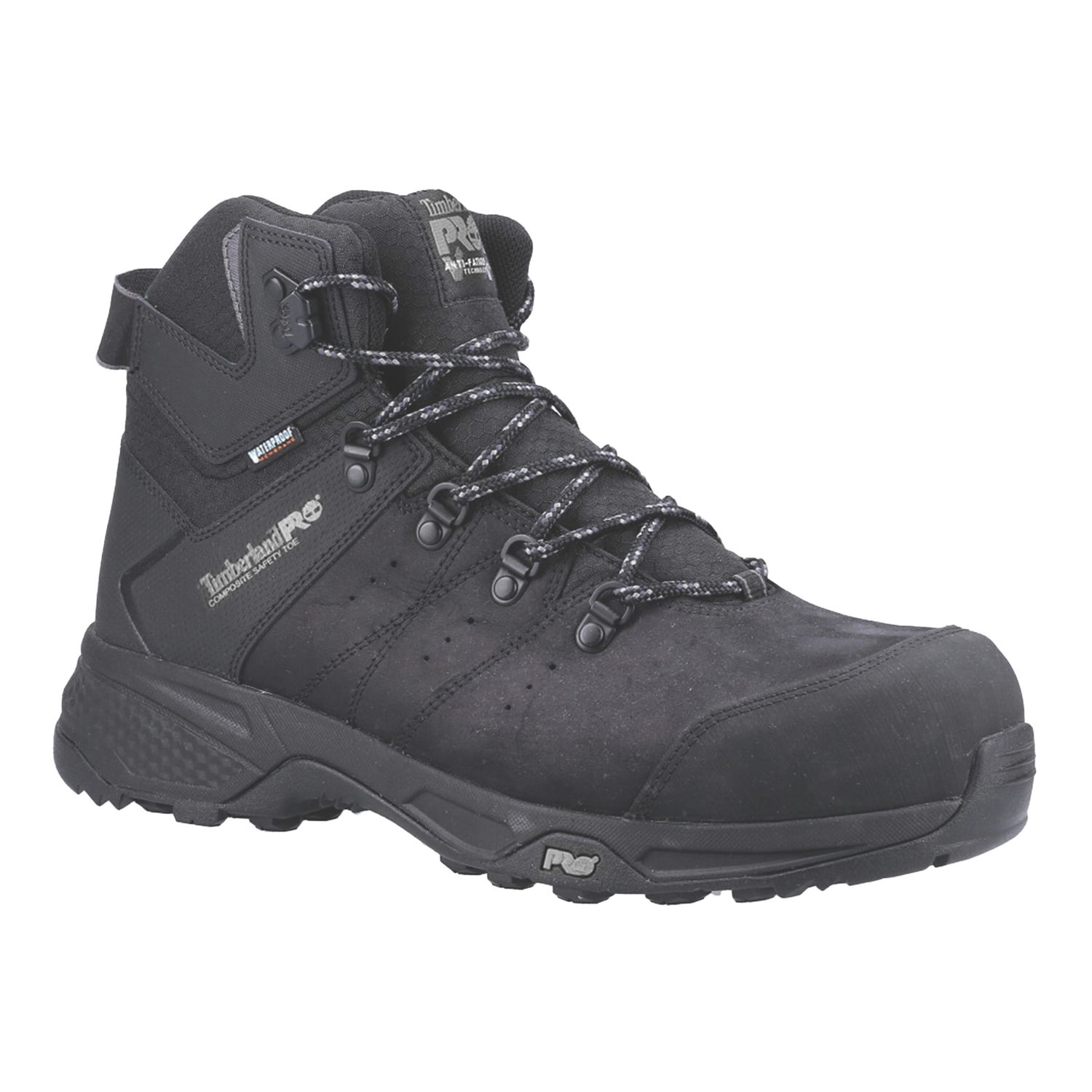 Timberland Pro Switchback Size 8 Black Waterproof Safety Boots (551VU)