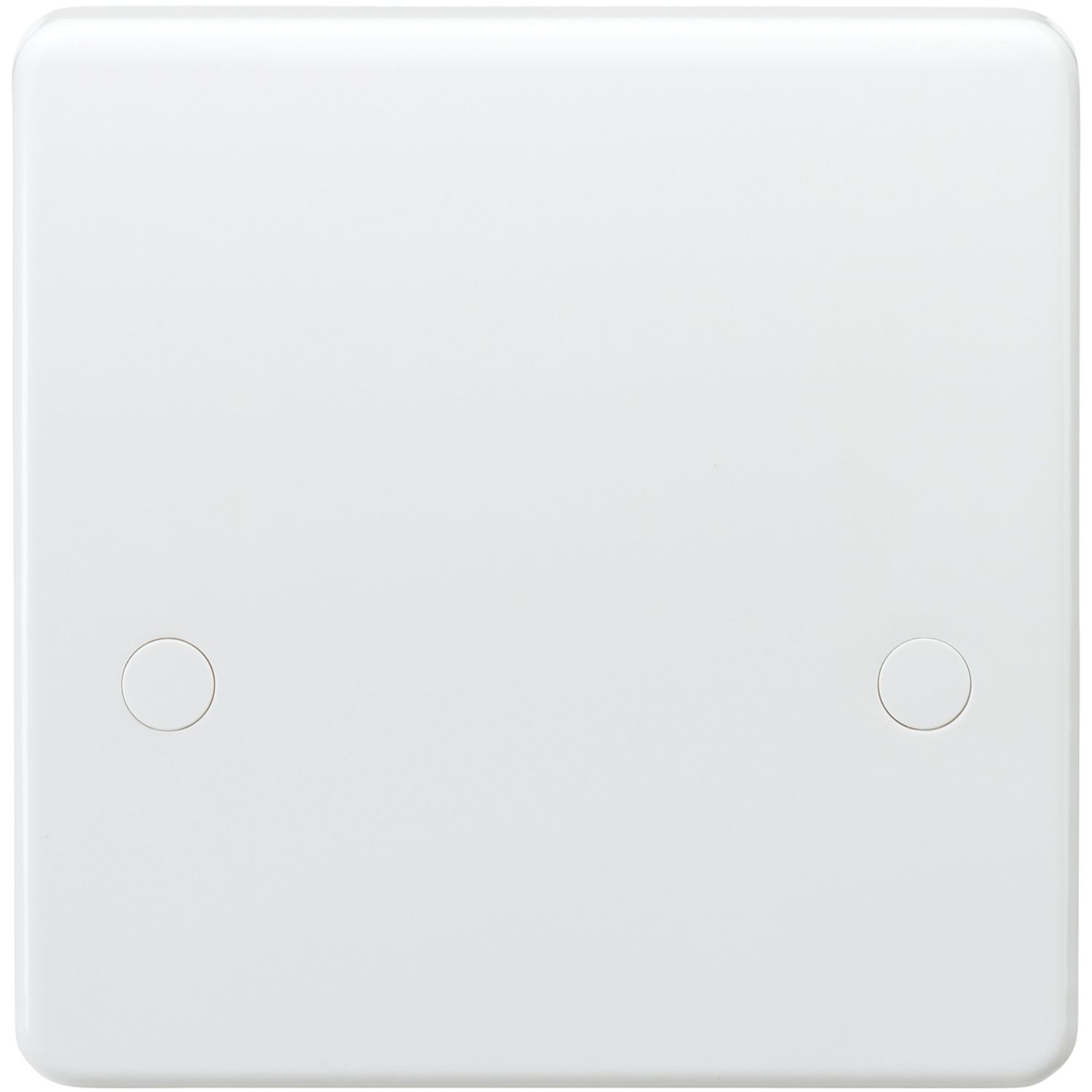 Knightsbridge Curved Edge 45A Unswitched Cooker Outlet Plate White (551YA)