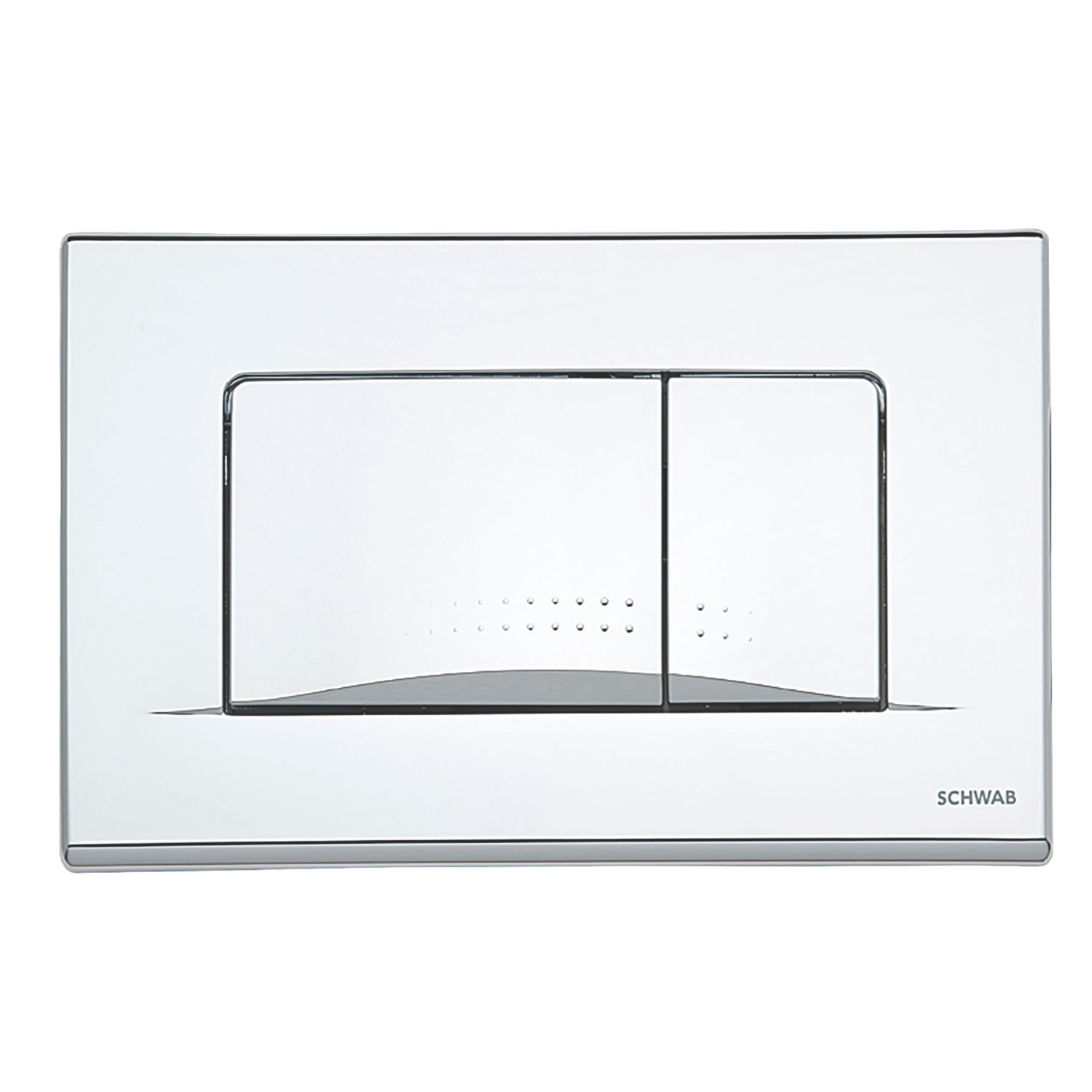 Fluidmaster Schwab Dots Duo 257429 Dual-Flush Flushing Plate Gloss Chrome (5524X)