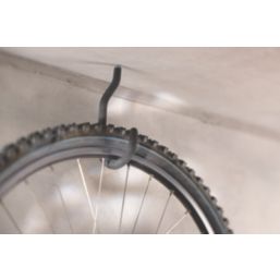 Mottez Bike Hook on Plate Black 261 x 110mm - Screwfix