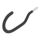 Smith & Locke Heavy Duty Screw-In Anti-Slip Round Storage Hook Black 85 x 220mm