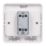 Schneider Electric Lisse 10AX 1-Gang 2-Way 10AX Wide Rocker Light Switch  White
