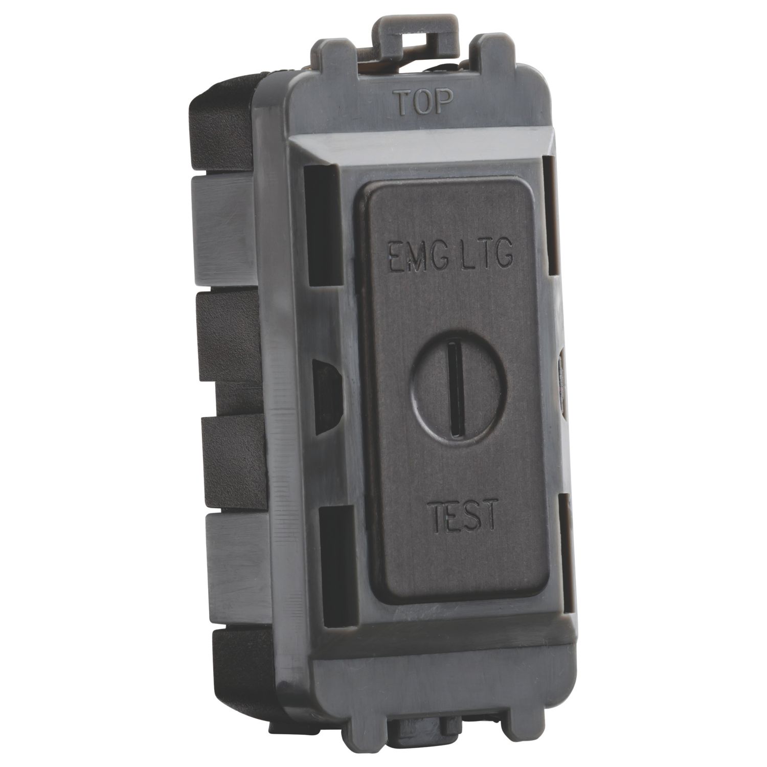 Knightsbridge 20AX Grid SP Emergency Lighting Test Key Switch Smoked Bronze (552CR)