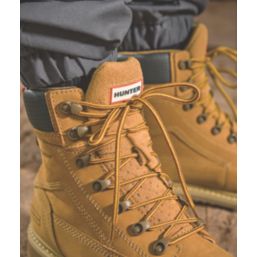 Hunter  Size 12  Honey Waterproof Steel Toe Cap Safety Boots