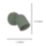 Eglo Tilston Cylindrical 1-Light Spotlight Green