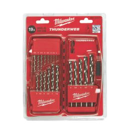 Milwaukee ThunderWeb Straight Shank Metal Drill Bit 19 Piece Set