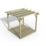 Forest Ultima 8' x 8' (Nominal) Flat Pergola & Decking Kit with Canopy