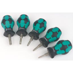 Wera TX 1 Kraftform TX Stubby Screwdriver Set 5 Pieces