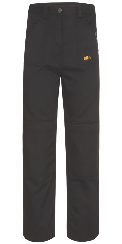 Site Beagle Womens Trousers Black Size 10 32" L