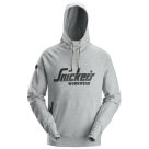 Snickers 2894 Logo Hoodie  Grey Melange Large 43" Chest