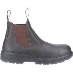 Hard Yakka Outback S3   Safety Dealer Boots Brown Size 4