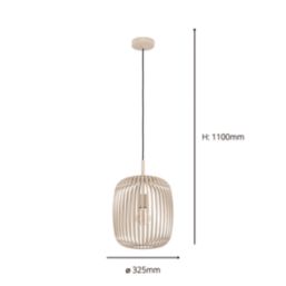 Eglo Romazzina Single Pendant Light Sand