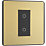 British General Evolve 1-Gang 2-Way LED Single Master Trailing Edge Touch Dimmer Switch  Satin Brass with Black Inserts