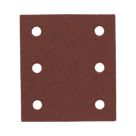 Flexovit  A203F 120 Grit 6-Hole Punched Multi-Material Sanding Sheets 114mm x 102mm 5 Pack