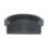FloPlast MiniFlo Half Round External Gutter Stop End Anthracite Grey 76mm