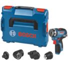 Bosch GSR 12V-35 FC 12V Li-Ion CoolPack Brushless Cordless Drill Driver with FlexiClick Attachments - Bare
