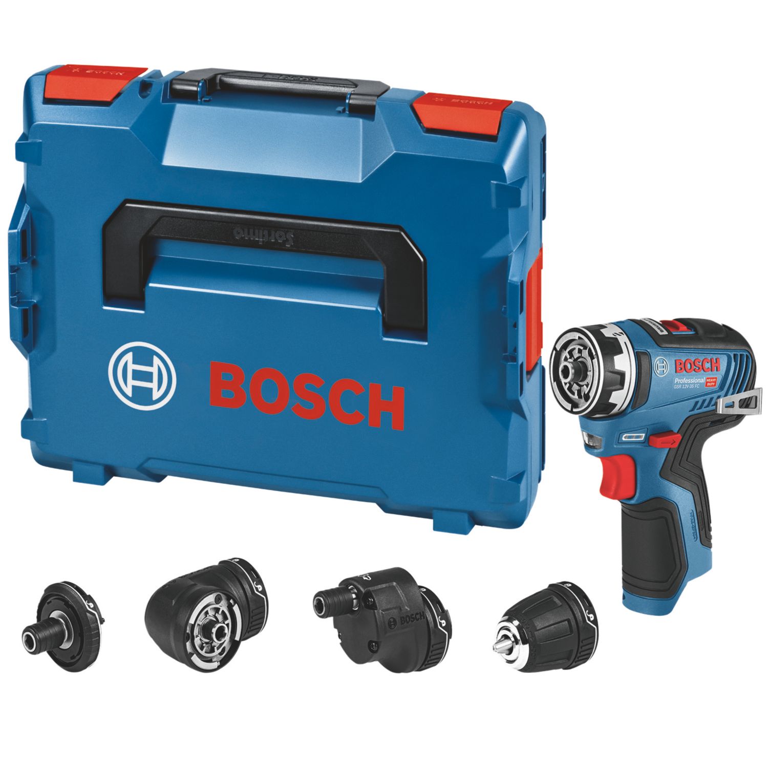 Bosch GSR 12V-35 FC 12V Li-Ion Coolpack Brushless Cordless Drill Driver with FlexiClick Attachments - Bare (552YW)