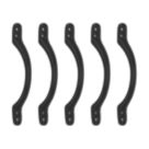 Smith & Locke Sash Window Handles Matt Black 132mm x 14mm 5 Pack