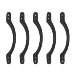 Smith & Locke Sash Window Handles Matt Black 132mm x 14mm 5 Pack