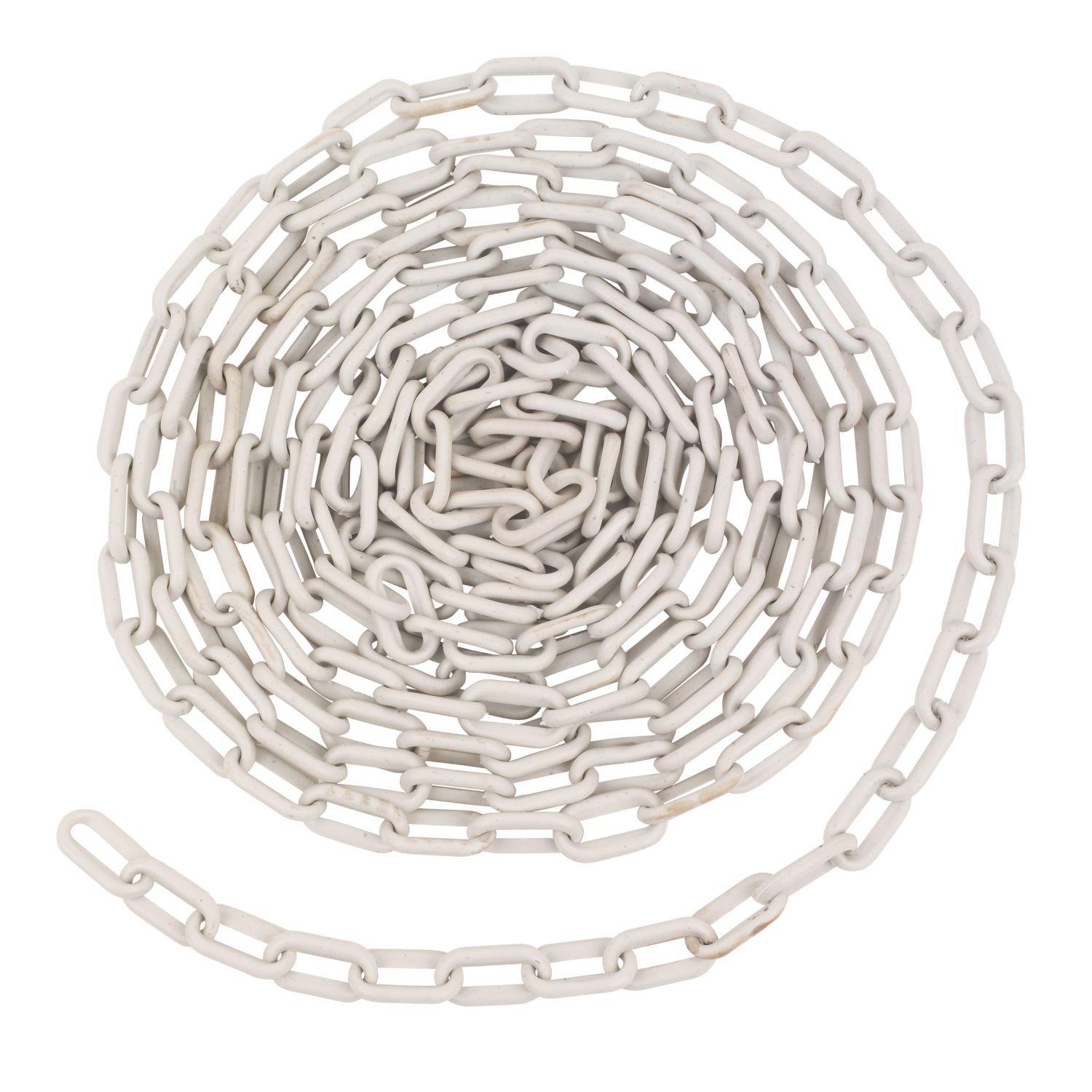 JSP HDPE White Plastic Barrier Chain 5m x 6mm x 50mm (55303)