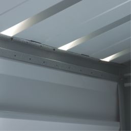 Yardmaster  9' 6" x 12' (Nominal) Apex Shiplap Metal Shed Stone Grey