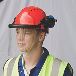 JSP  Evolution Safety Helmet Visor Kit Black / Clear